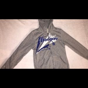 Vintage Dodger Zip Up Jacket